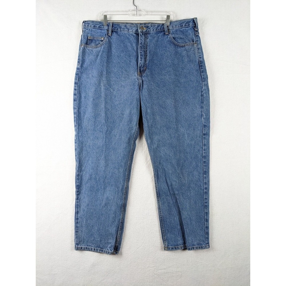 Members Mark Mens Jeans Size 42 x 30 Cotton Blue